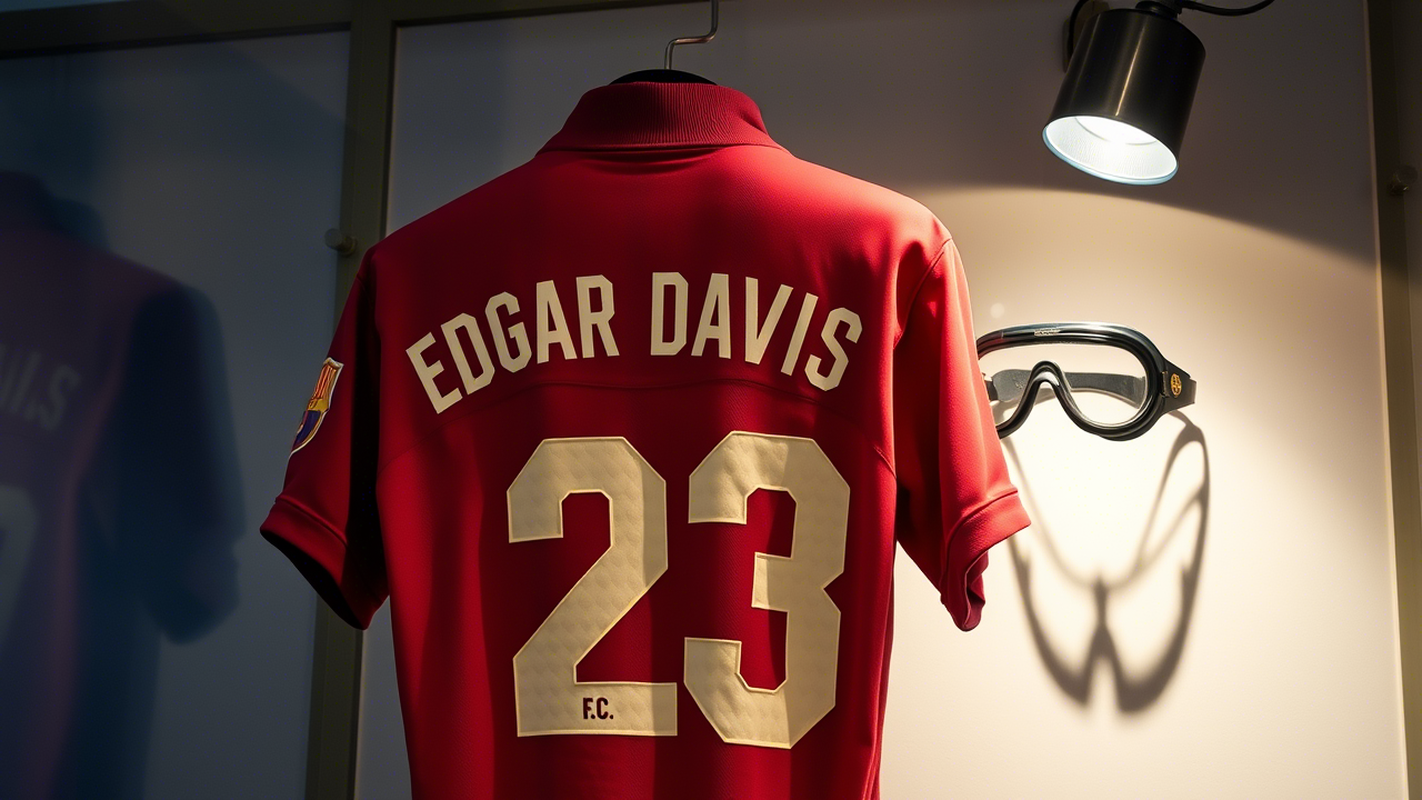 Edgar Davids Barcelona Jersey