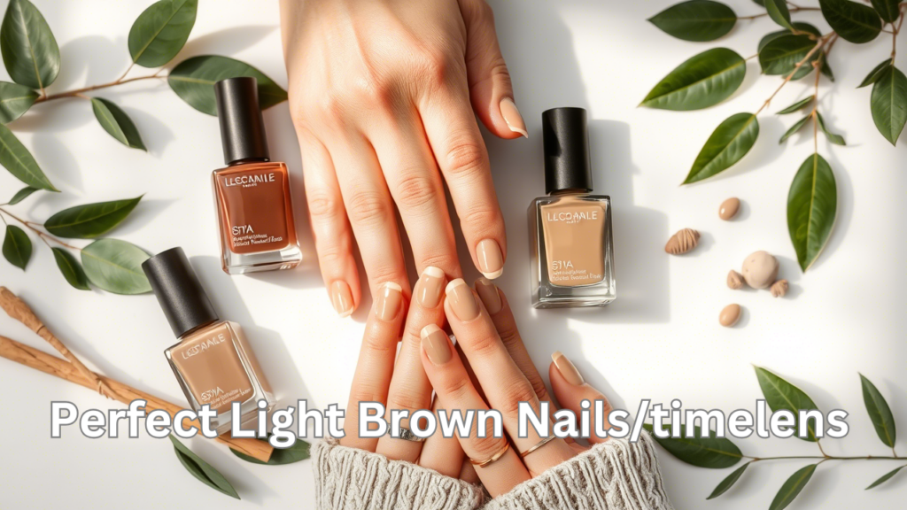 Perfect Light Brown Nails