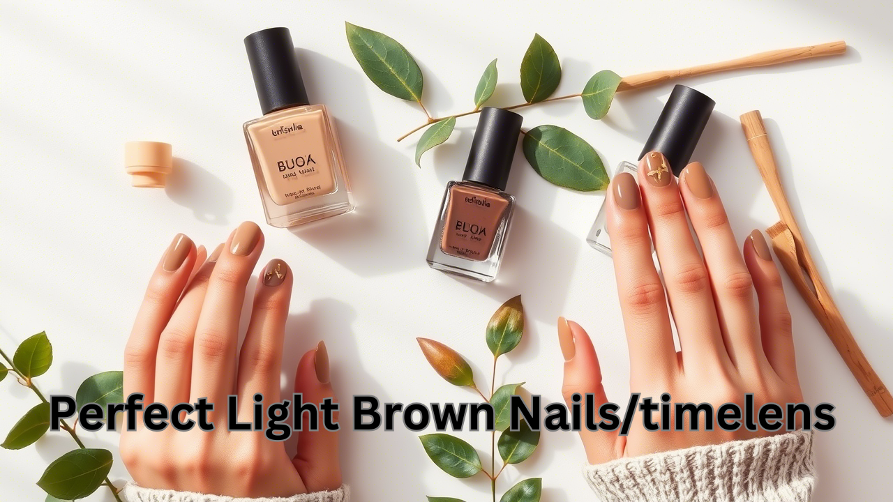 Perfect Light Brown Nails