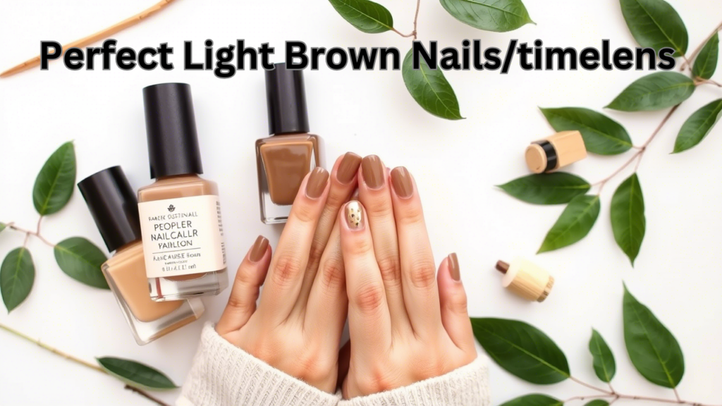 Perfect Light Brown Nails